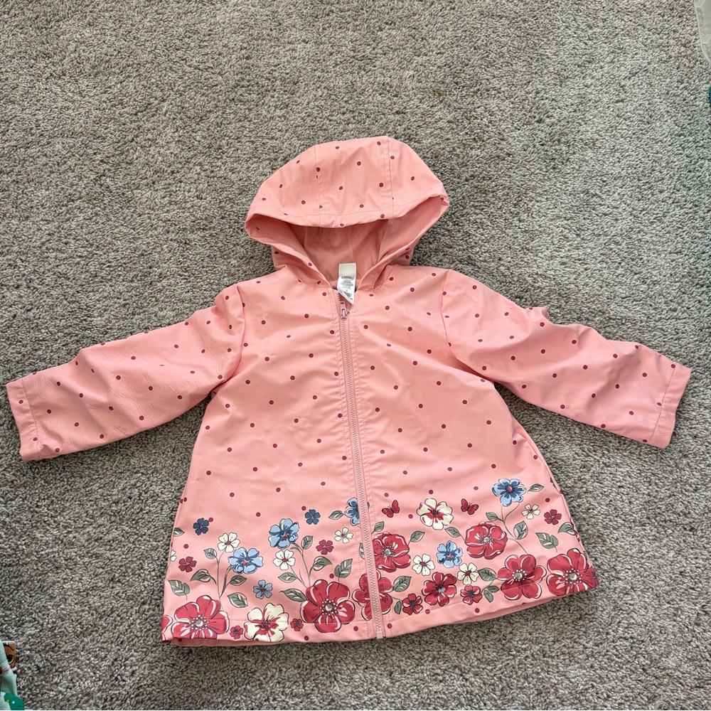Floral rain jacket